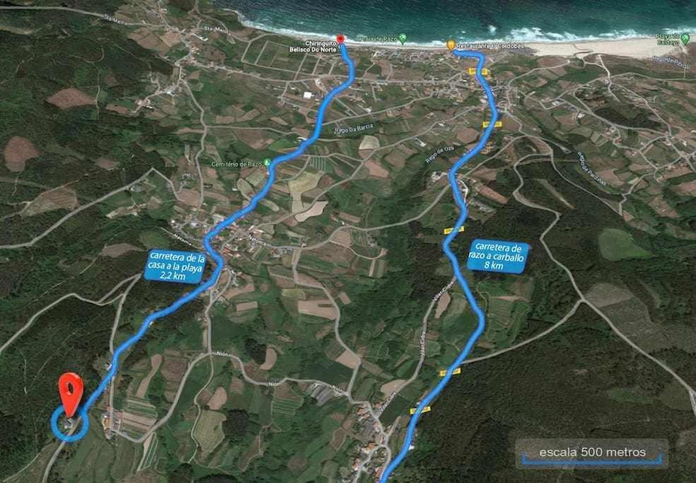 Ag Casa Anema 10 Huespedes A 2Km De La Playa Razo Villa A Coruña Kültér fotó